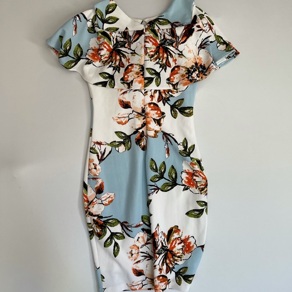 Blue Floral Dress - Picture 3 of 6